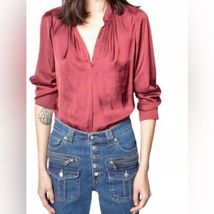 Zadig & Voltaire Tink Satin Blouse